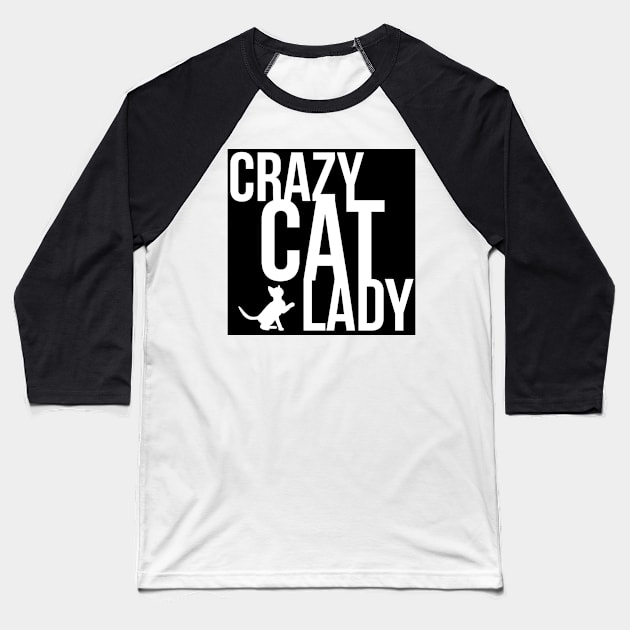 crazy cat lady Baseball T-Shirt by inphocus